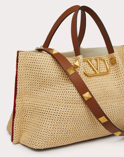 MEDIUM STRAW SUMMER TOTE